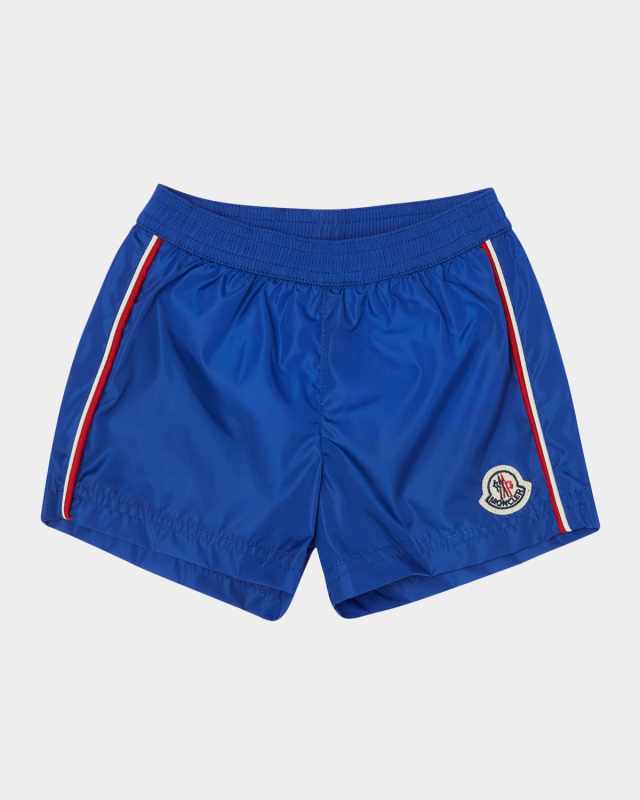 Boy's Logo Swim Shorts, Size 12M-3